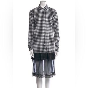 Pinko Plaid Print Knee-Length Dress - Sz 2